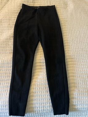 ZARA Black Suedelike Leggings